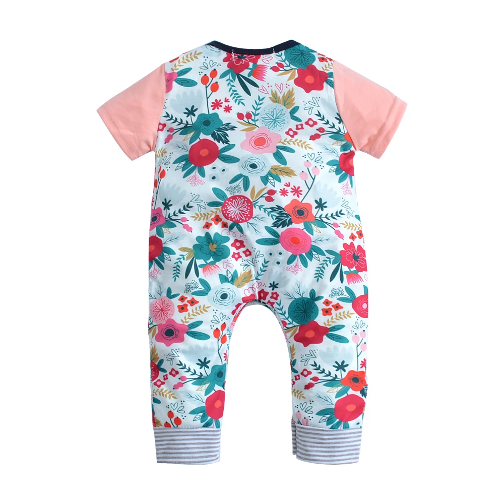 Комбинезон для новорожденных девочек коллекция 2019 года Модный летний комбинезон