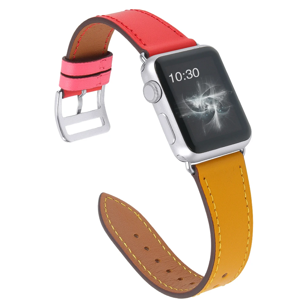 Joyozy кожаный браслет для наручных часов Iwatch apple watch 4/3/2/1 натуральная кожа ремешок для apple watch, ремешок 38 мм/42 мм/40 мм/44 мм