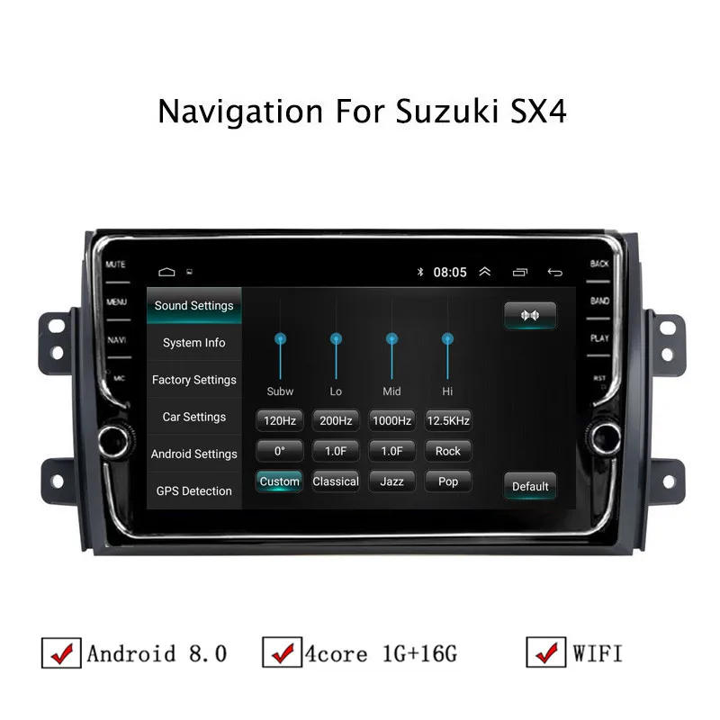 9 "Android 8 1 автомобиля gps навигации Для Suzuki SX4 2006-2011 автомобиль радио стерео
