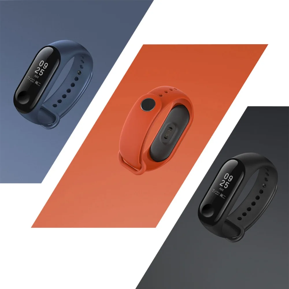 Оригинальный цветной силиконовый браслет Mi Band 3 для умного браслета