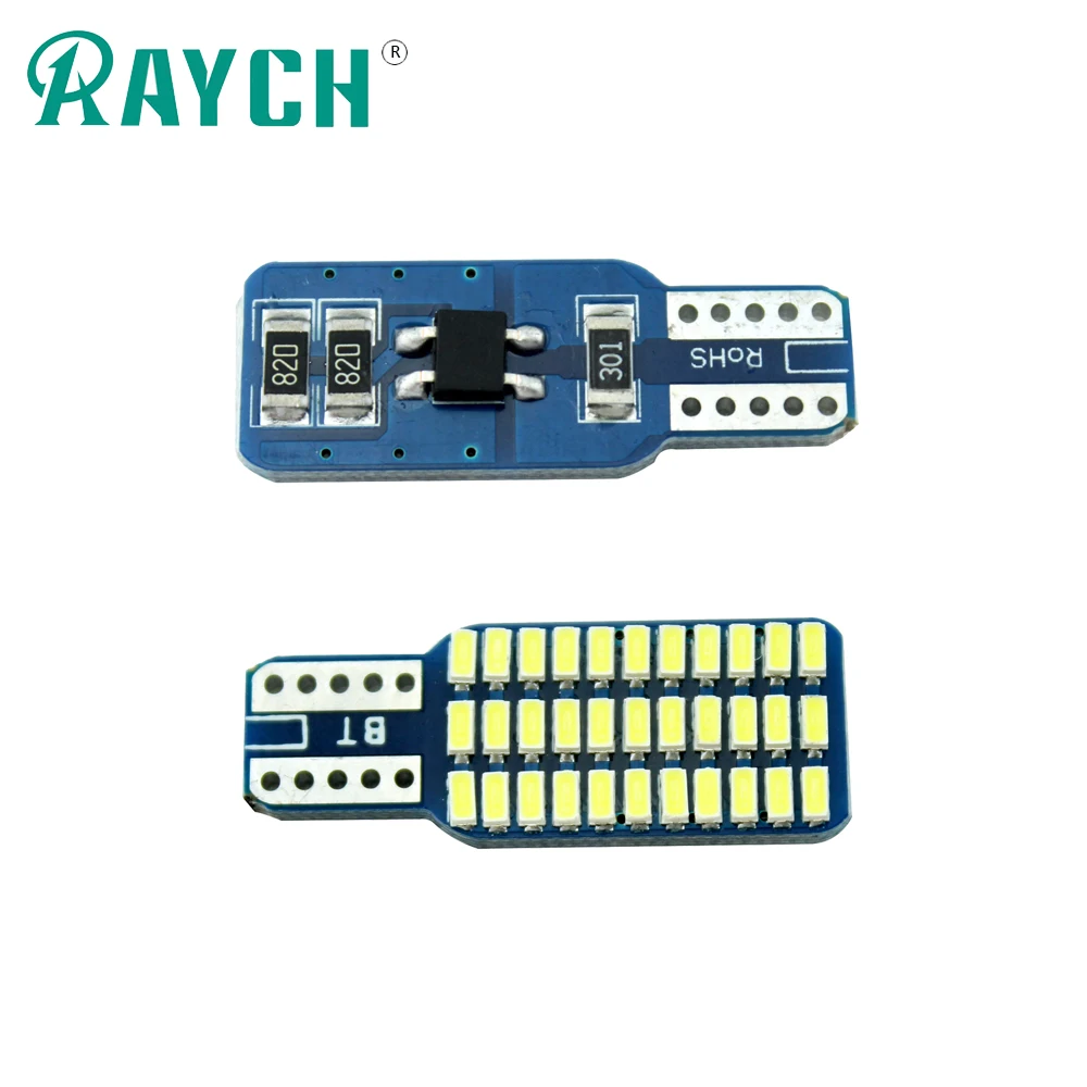 4 X t10 LED w5w 3014smd 33smd 660LM ламповая труба Авто клиновидные автомобильные огни AC 12v