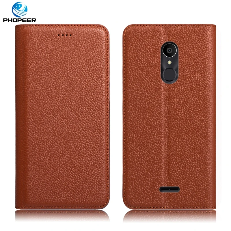 Оригинальный PHOPEER Роскошные Винтажный чехол из натуральной кожи для Alcatel 3C