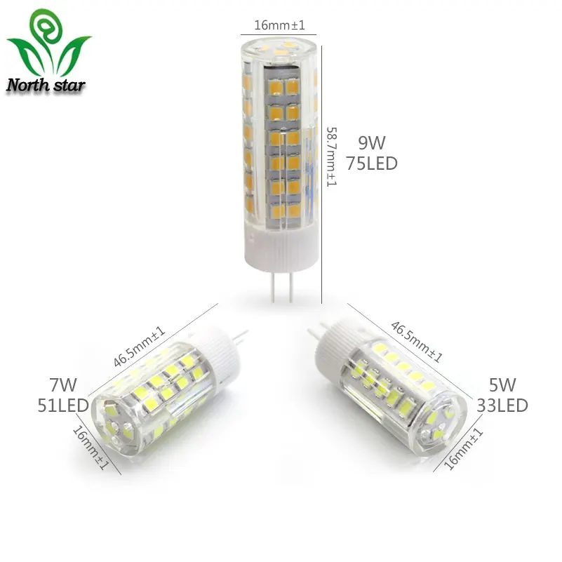 1pcs 3W 5W 7W 9W G4 LED Lamp DC 12V Bulb SMD 3014 24/36/48/64led Warm White Cold Light 360 Degree Angle Spotlight | Лампы и освещение