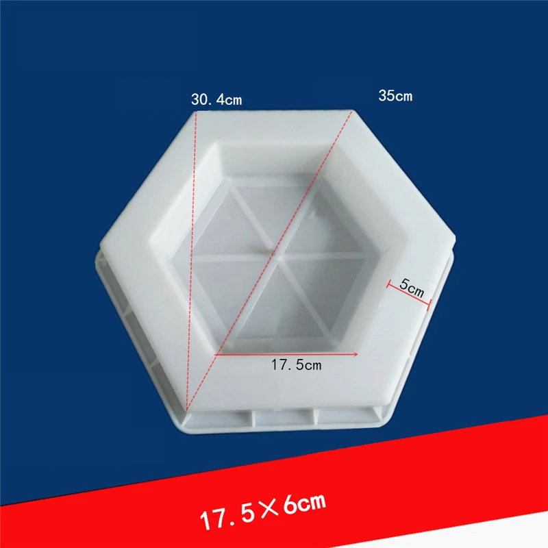 Пластиковая форма для кирпича DIY устройство создания дорожек шестигранного