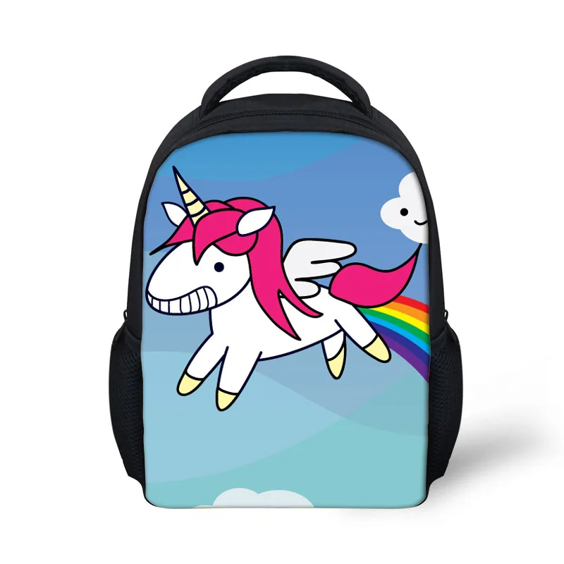 T0927F FORUDESIGNS Fancy Cartoon Horse School Bag For Girls Kids Kindergarten Schoolbag Book Bag Children Mini 12 Inch Mochila Escolar - Цвет: T0927F