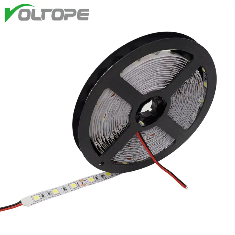 5 м/лот Светодиодные ленты 60 светодиодный s/m 5050 DC12V гибкий свет RGB Fiexble света лента