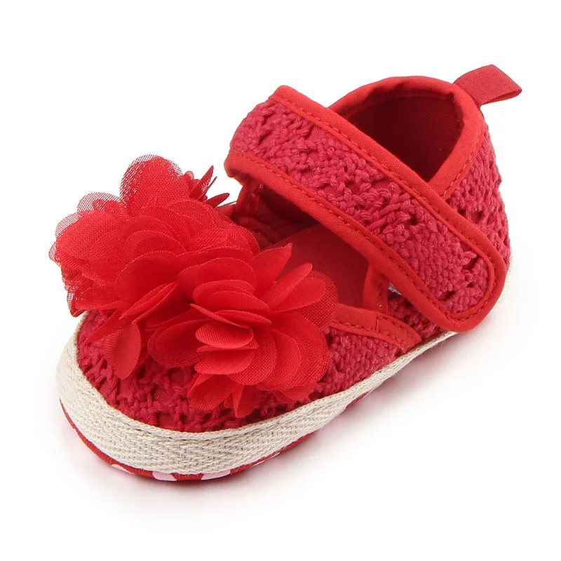 Ботинки для девочек красные вязаные ботинки малышей осенние прогулок |