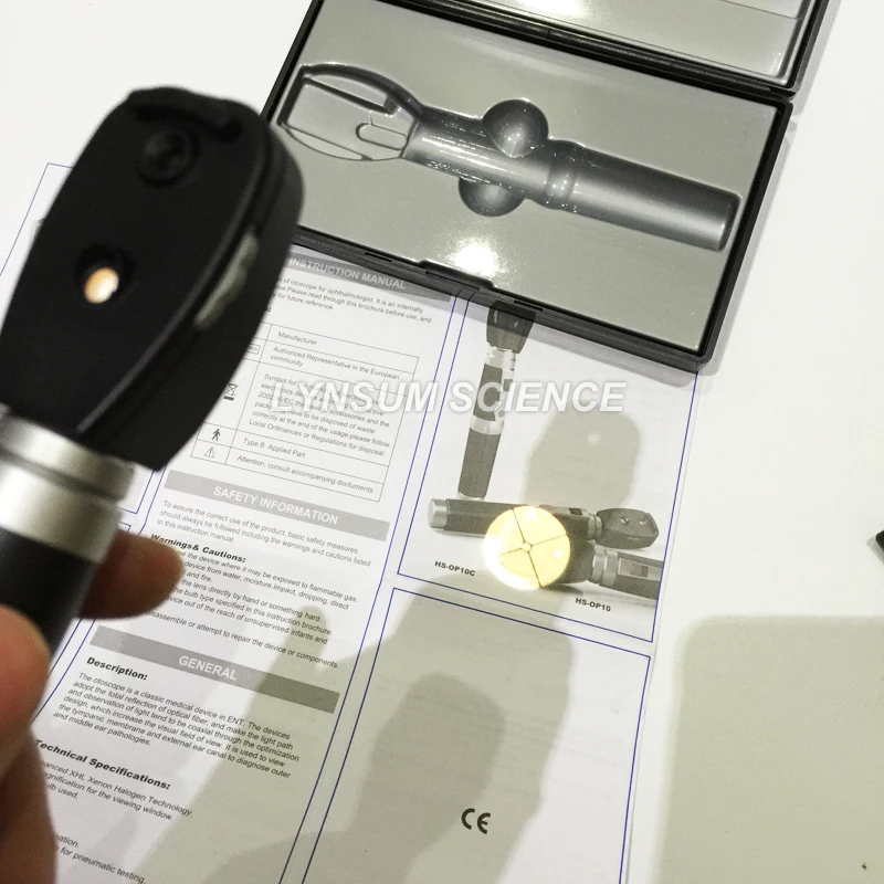 Профессиональный медицинский офтальмоскоп светодиодный комплект для