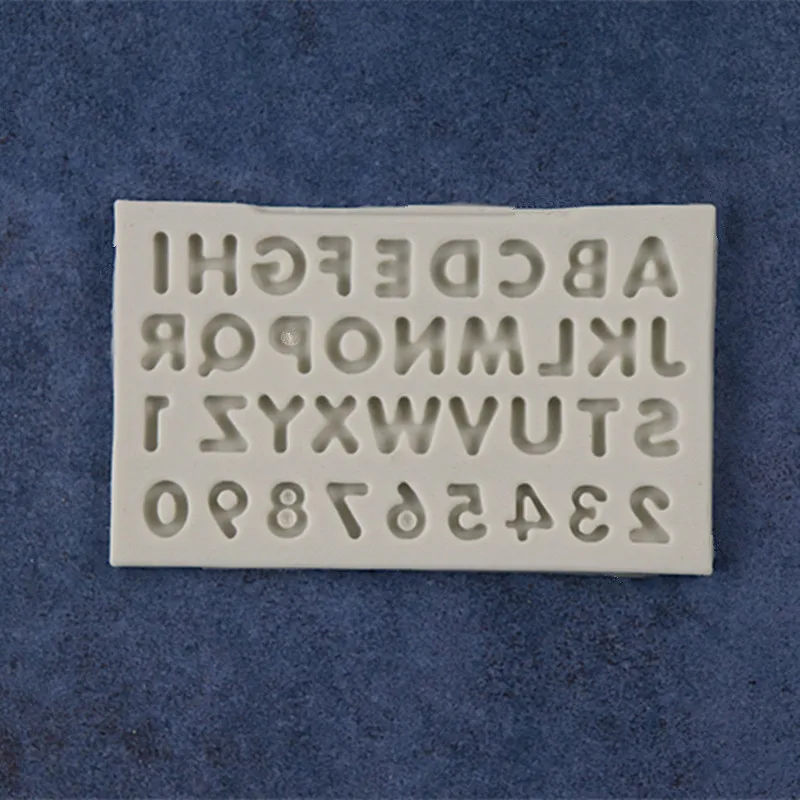 New Capital Letters With Numbers Fondant Cake Silicone Touch Chocolate Mold DIY Baking Decoration A1621 | Дом и сад