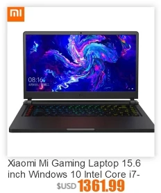 Xiaomi mi ноутбук Ga mi ng 15,6 ''Intel Core i7-8750 Hexa Core 4,1 GHz GTX 1060 16GB 512GB SSD NVIDIA GeForce GTX1060