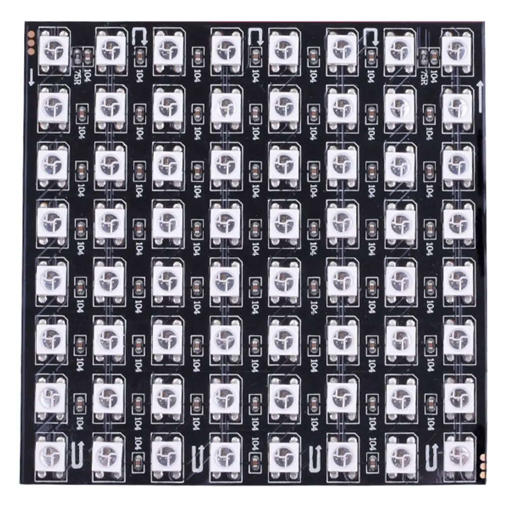 Miroad 8x8 RGB LED гибкий WS2812B 5050 матрица Мечта Цвет Индивидуально Адресуемых