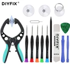 Набор инструментов для ремонта DIYFIX 13 в 1, мобильный телефон, Набор отверток для iPhone XS X, Andriod, разборка сотового телефона, набор ручных инструментов