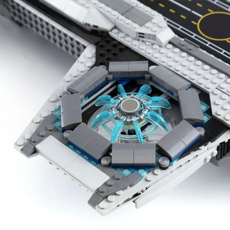 07043 Супер Герои щит Helicarrier модель совместима с 76042 строительными блоками кирпичи игрушки рождественские подарки для мальчиков