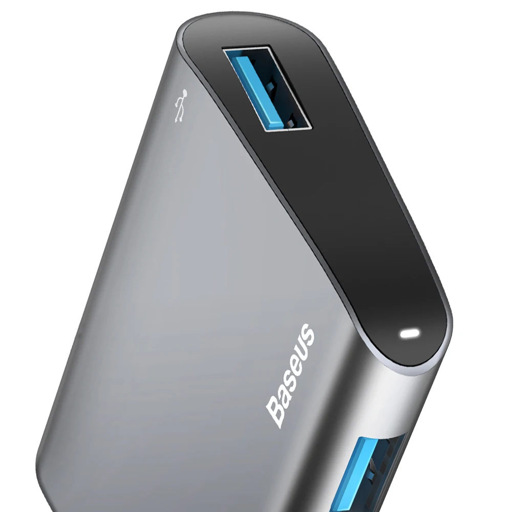 Baseus enjoy Series USB to 3 0 концентратор адаптер многопортовый светодиодный для u