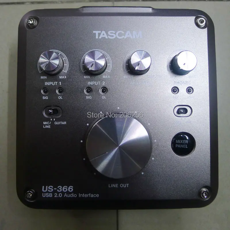 Дешевый промоушен Tascam us 366 USB аудио интерфейс с бортовым микшер DSP 4 в out звуковая
