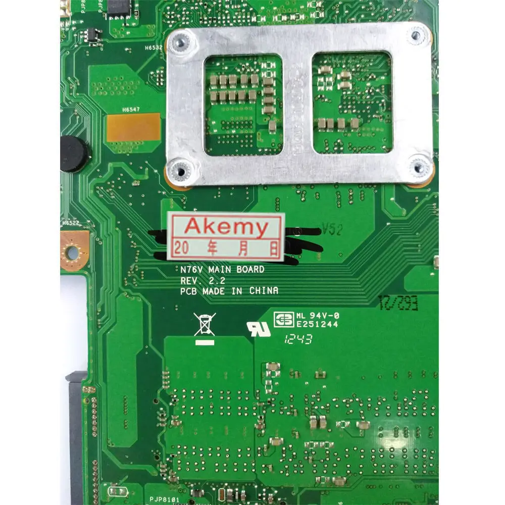 GT740M 2GB N76VB материнская плата USB3.0 для For Asus N76V N76VJ N76VZ N76VM ноутбука Тест 100%