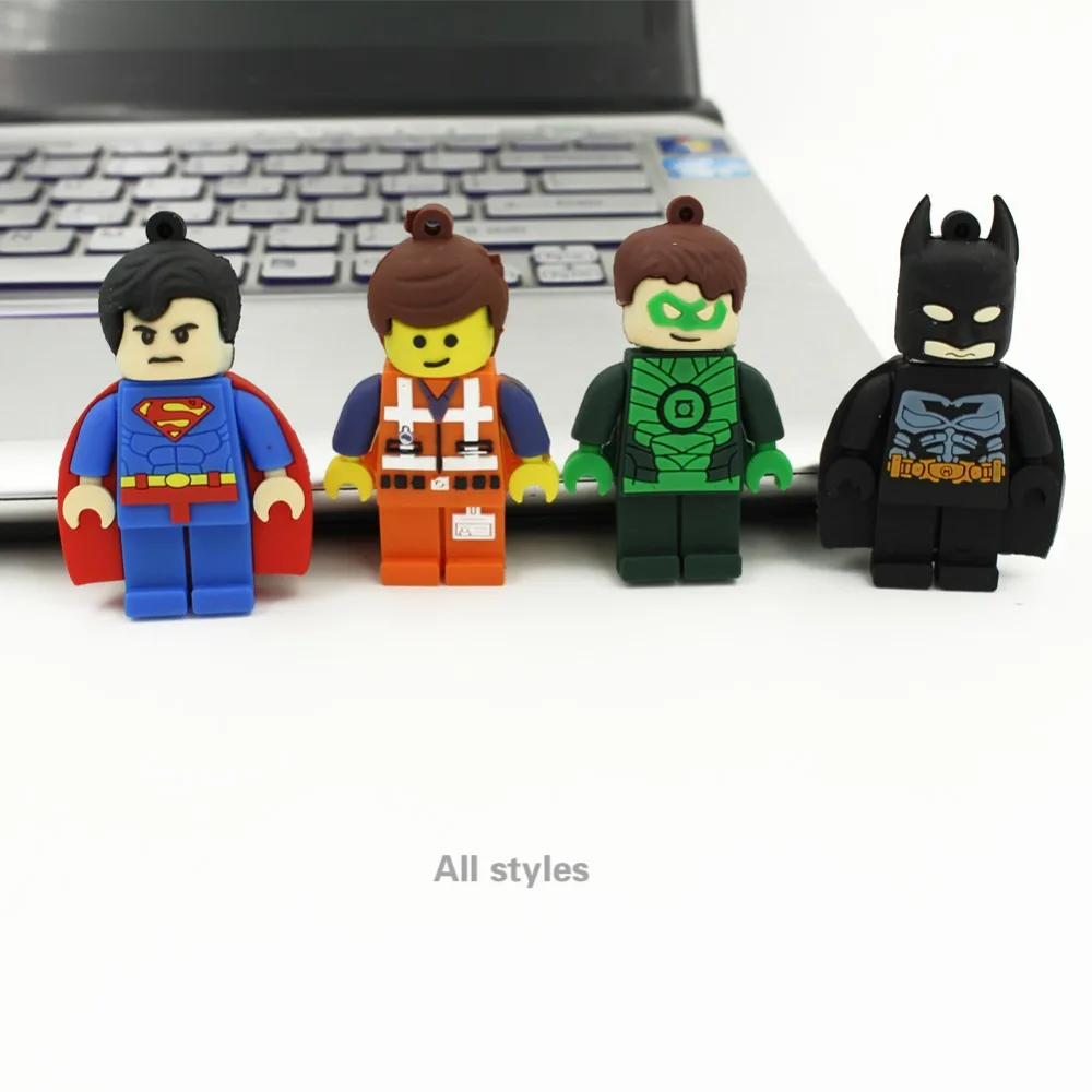 Usb флеш накопитель 32 ГБ 16 8 4 Гб Супермен Бэтмен|avengers usb|u diskpendrive 16gb |
