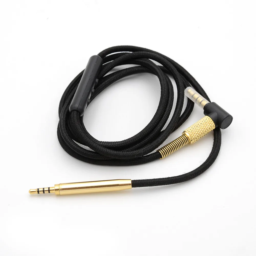 Сменный обновленный кабель шнур с микрофоном для Sennheiser HD598 HD558 HD518 HD595 HD6 HD8 DJ