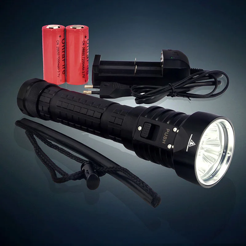 Новый Solarstorm 6000lm Дайвинг 4x CREE XML L2 LED дайв фонарик Torch Light Фонари с Батарея и Зарядное