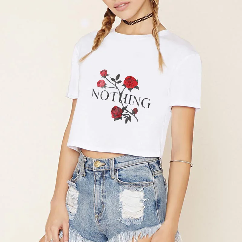 Мода мороженое розы Футболка с принтом Для женщин хлопок O Средства ухода за