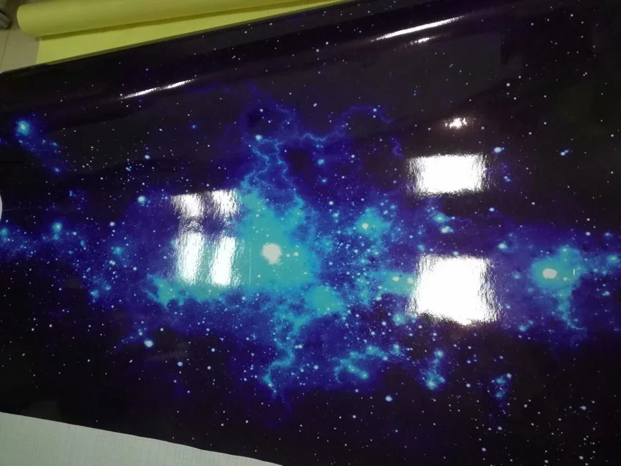 Синий Галактический Графический Камуфляжный виниловый стикер для