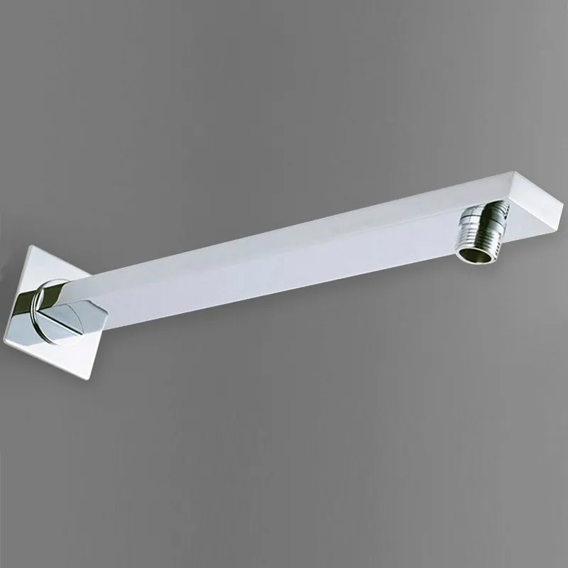 bakala 3540 cm free shipping wholesale and retail promotion 3540cm length chrome brass wall mounted square bathroom shower arm free global shipping