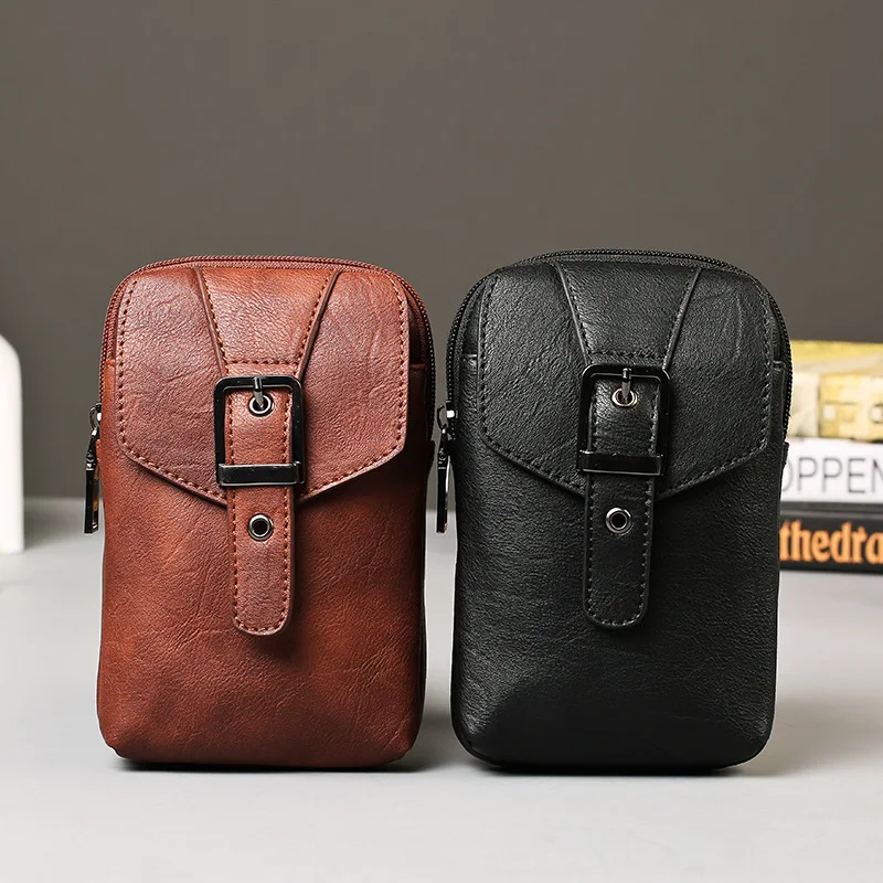 Многофункциональный Искусственная кожа Сумка кошелек Посланник Человек ремень