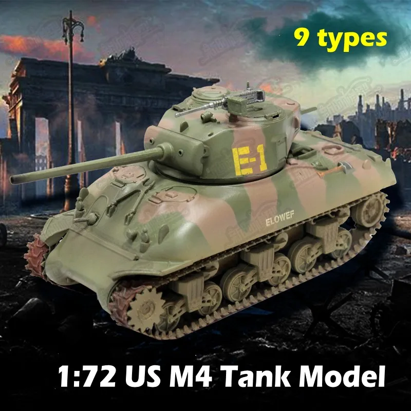 Статические Весы Модель 1:72 US M4 Шерман Танк модель готовая цветная танк коллекция