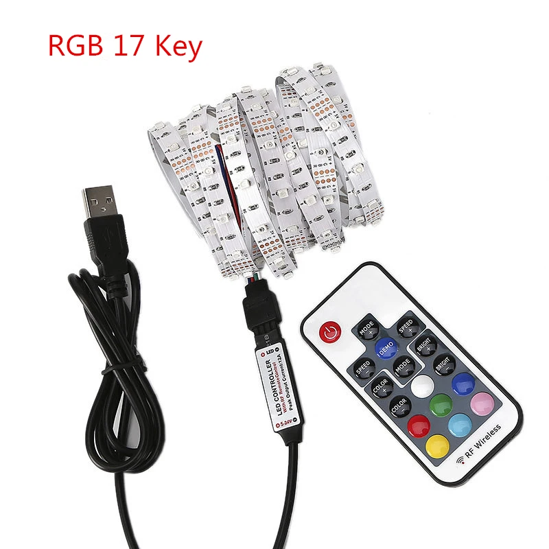 Светодиодная лента RGB для подсветильник телевизора с дистанционным управлением