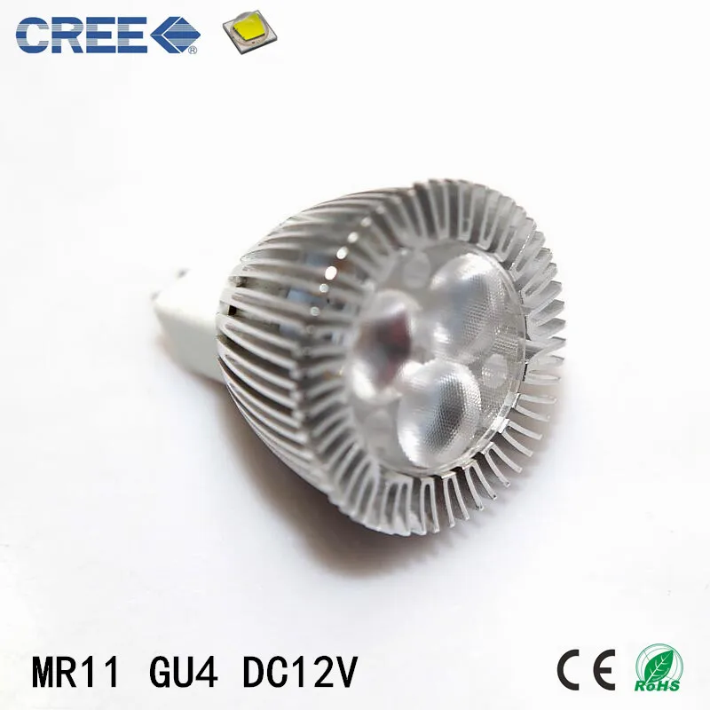 Горячая Распродажа супер яркий Cree MR11 Алюминий 3x1 Вт 60 градусов 12 В постоянного