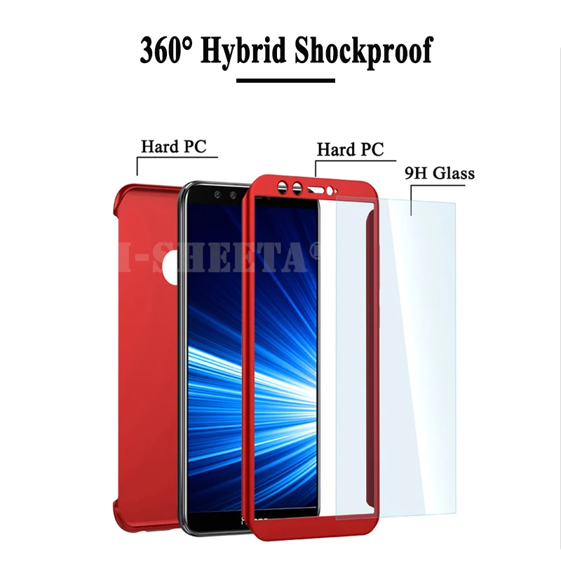 Чехол с полной защитой 360 градусов для Huawei Honor 7X 6X 5X Ультратонкий матовый жесткий