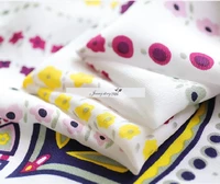2020 silk crepe de chine elastic 100 silk white digital printing can be made into floret dress japanese version