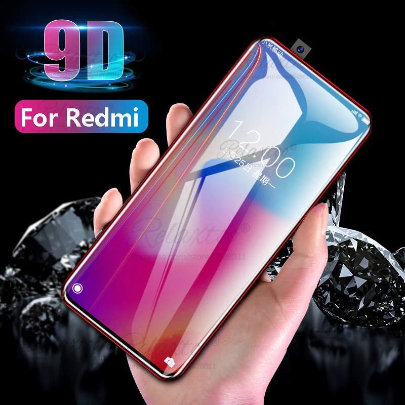9D закаленное стекло с полным клеем для Xiaomi redmi note 7 K20 pro Защитная пленка экрана на