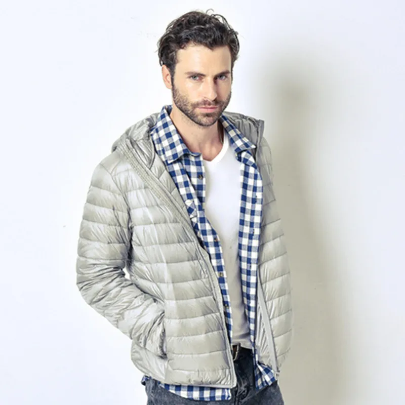 Уличные 2018 пуховики мужское пальто с капюшоном для осени и зимы