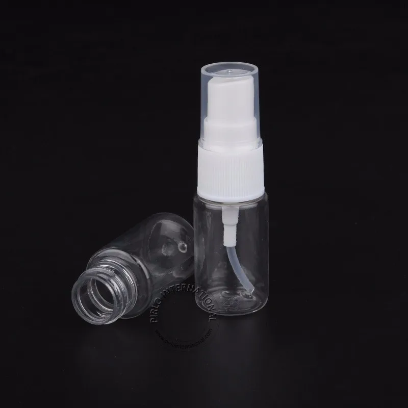 100 шт./лот Wholesale10ml Пластик пустые бутылки спрей Белый Кепки ПЭТ контейнер с распылителем коробка для парфюма многоразового упаковка грамм пробирки