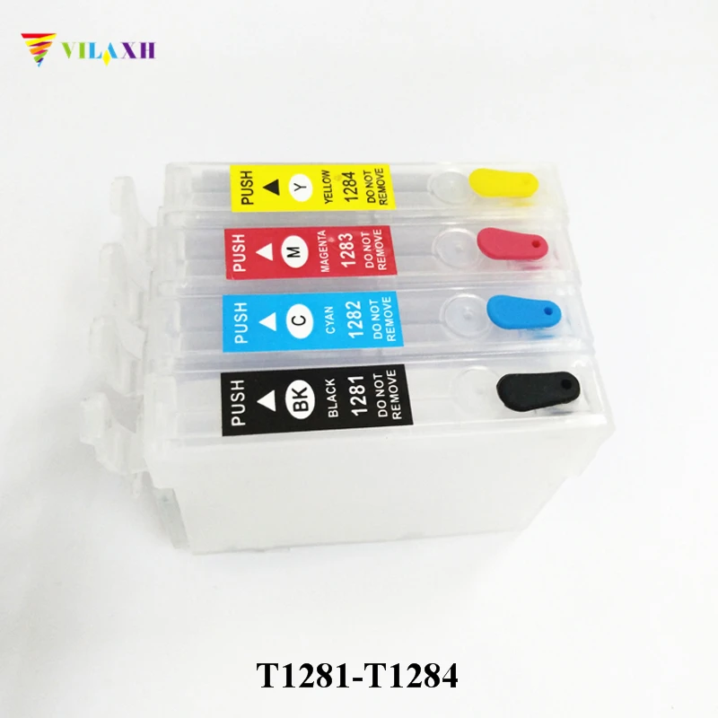 Многоразовый картридж vilaxh T1281 для Epson Stylus SX125 SX130 SX420W SX235W SX440W SX430W SX425W SX435W SX438 SX445W