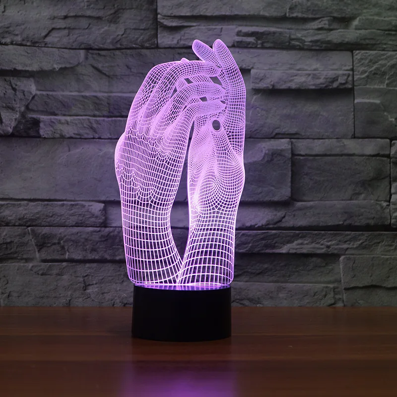 Ручной креативный подарок для влюбленных 3d светодиодный ночник цветная объемная