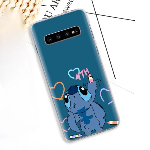 07 Симпатичный чехол для телефона с изображением Лило чехол s для samsung Galaxy S10e S10 плюс S8 S9 плюс S6 S7 край A40 A50 A70 M20 чехол Coque - Цвет: 07
