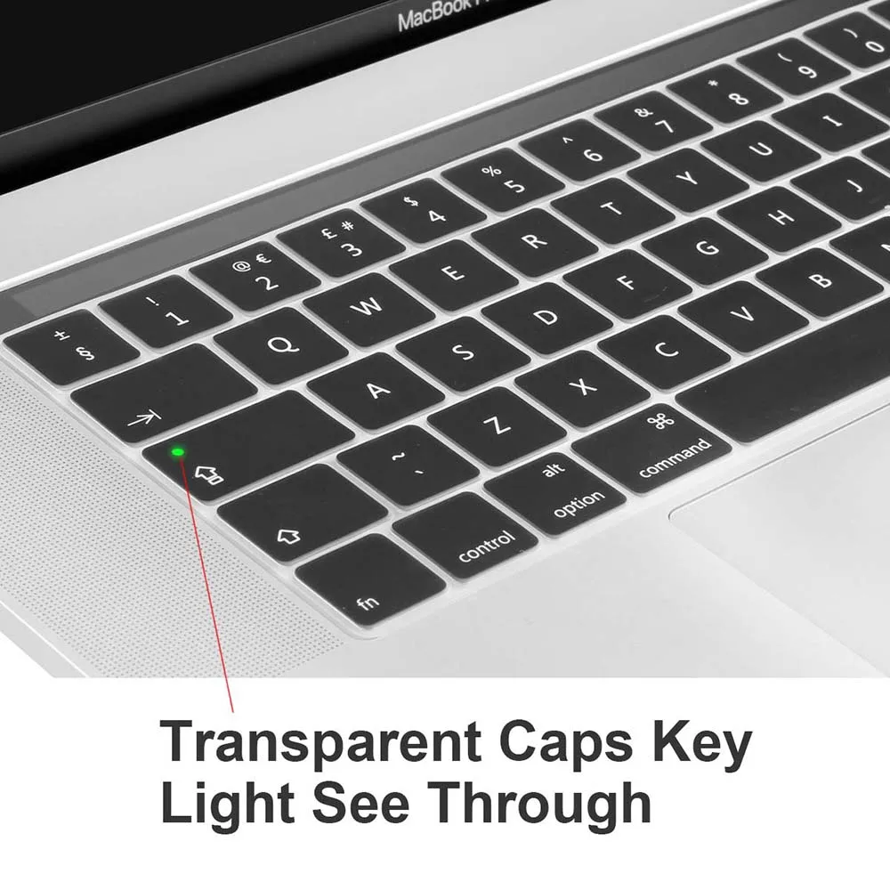 Чехол для клавиатуры Европейский английский нового Macbook Pro 13 15 с сенсорной