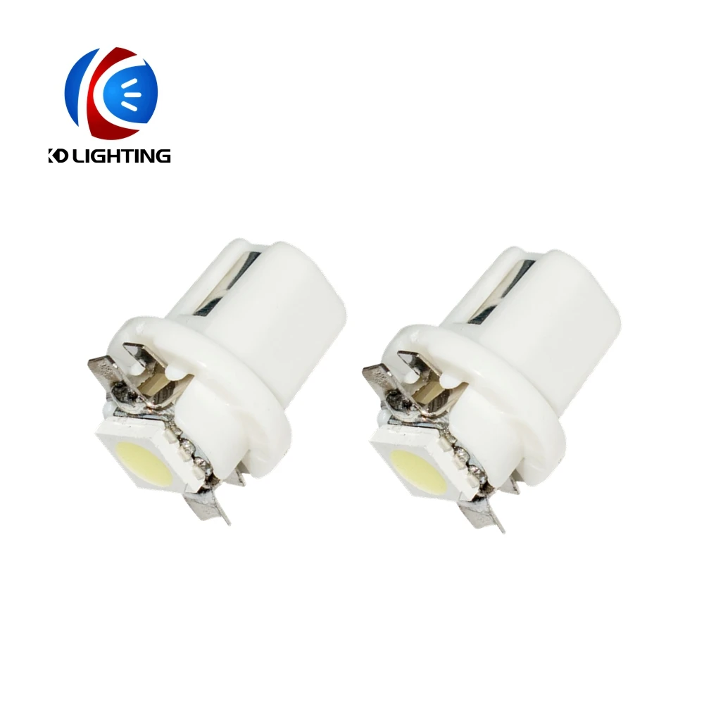 KD 100pcs/a lot B8.5D 509T B8.5 5050 Led SMD T5 Lamp Car Gauge Speedo Dash Bulb Dashboard instrument Light white 12v | Автомобили и