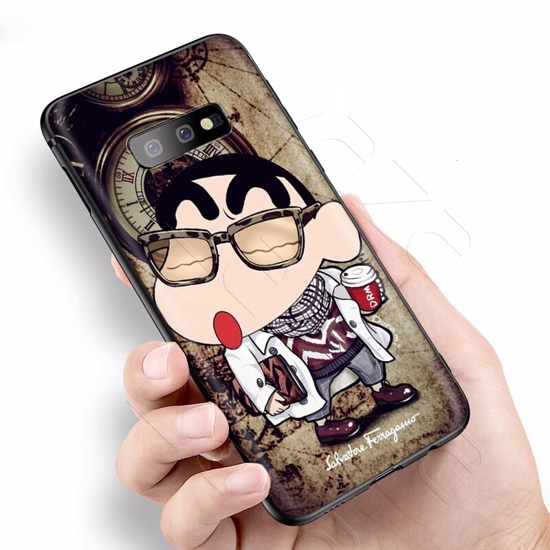 Lavaza Crayon Shin-chan чехол для Samsung Галактики S6 S7 край J6 S8 S9 S10 плюс A3 A5 A6 A7 A8 A9 Note 8 9 |