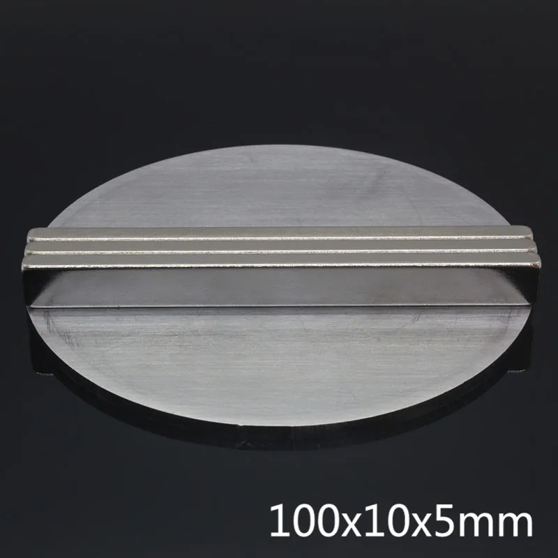 1pcs neodymium magnet Rare earth strip 100*10*5 Powerful magnetic NdFeB magnets 100X10X5 Free Shipping | Обустройство дома