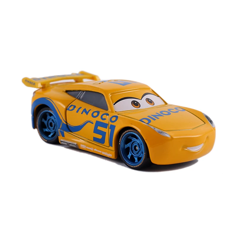 Disney Pixar Cars 3 2 Dinoco Cruz Ramirez & Jackson Storm Metal Diecast Toy Car 1:55 Lightning McQueen абсолютно новый в