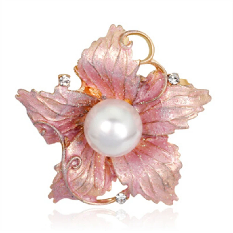 Шарма ювелирных изделий имитация жемчуга брошь в форме цветка булавки для женщин
