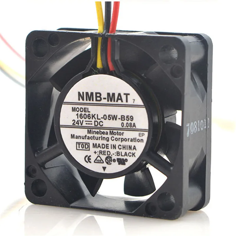 NMB оригинальный вентилятор 1606KL 05W B59 T05 40 мм 40X40X15 сервер квадратный DC 24V 0.08A 3 провода