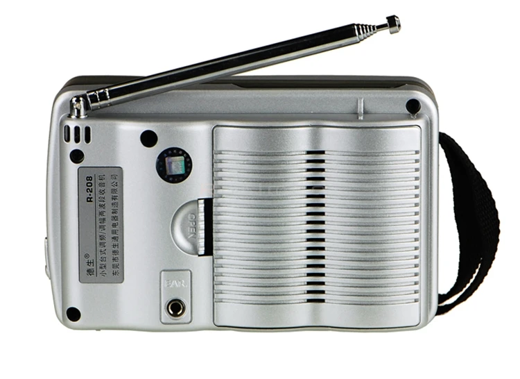 TECSUN радио R208 двухдиапазонный AM/FM портативный карманный D-размер батареи рабочего стола высокочувствительное радио цифровой приемник