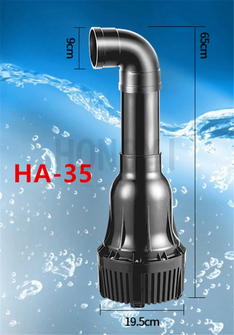 Фото Atman 1 шт. HA30/HA35 большой поток Циркуляционный фильтр-насос аквариума фонтан с погружным насосом водяной насос для аквариума пруда koi №3