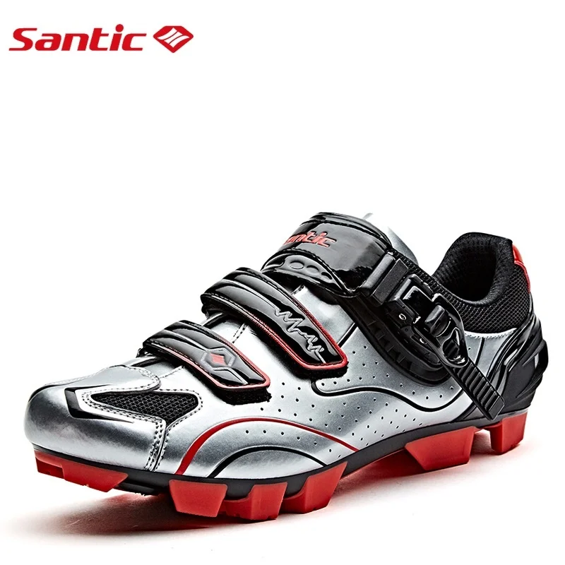 WMS17001S Мужская обувь для велоспорта Santic MTB, 3 цвета, обувь для велоспорта MTB, Атлетическая гоночная команда, обувь для велоспорта, дышащая одежда для велоспорта WMS17001 - Цвет: WMS17001S