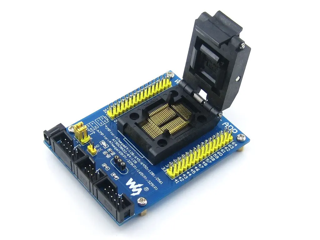 M64 + ADP AVR программирующий адаптер IC тестовая розетка для ATmega64 ATmega128 TQFP64 |