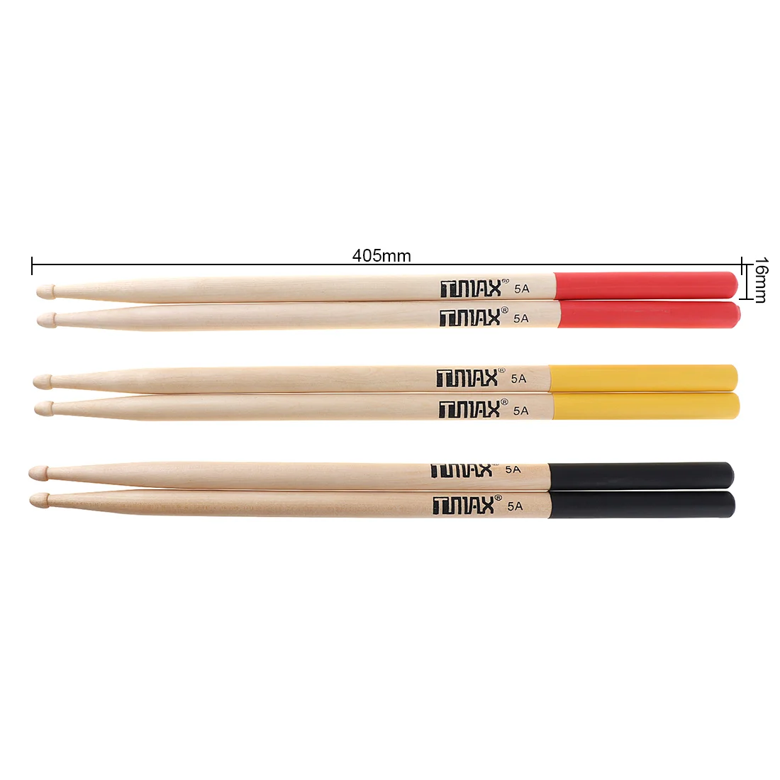 

2pcs/lot 5A Maple Drumsticks Professional Wood Drum Sticks Multiple Color Options Drum Accessories